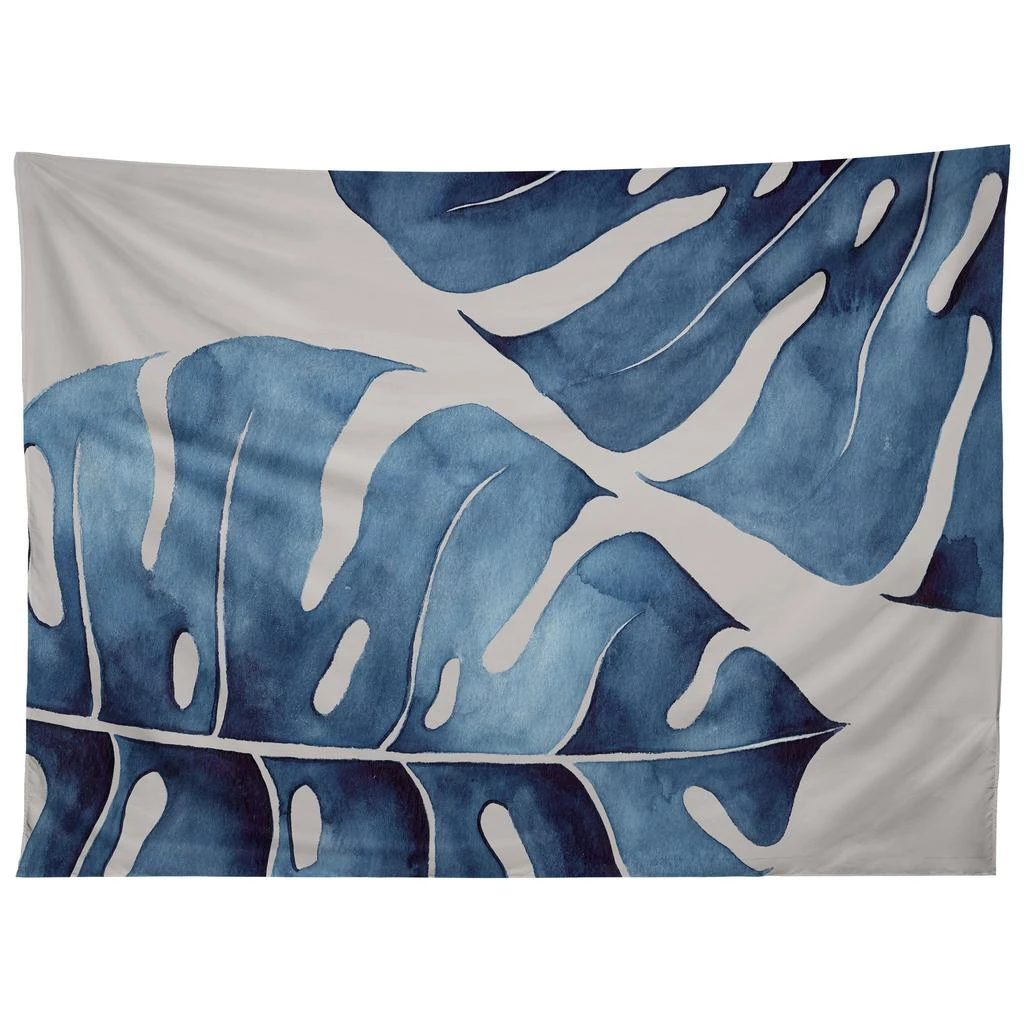商品DENY Designs|Kris Kivu Blue Botanicals No 2 Tapestry,价格¥169,第3张图片详细描述