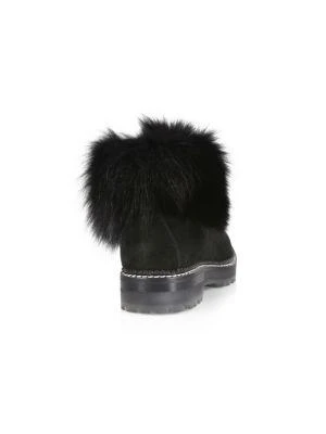 商品Montelliana 1965|Clara Suede Fur-Trimmed Hiking Boots,价格¥2505,第3张图片详细描述