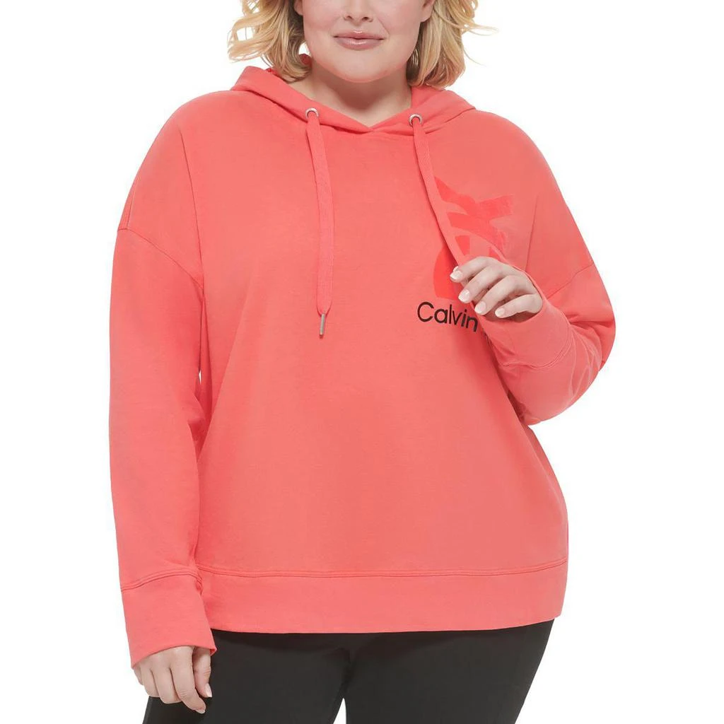 商品Calvin Klein|Calvin Klein Performance Womens Plus Gym Fitness Hoodie,价格¥93,第1张图片