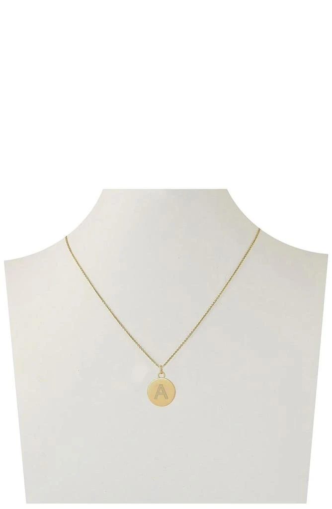 商品Savvy Cie Jewels|18K Gold Vermeil 12mm Initial Pendant Necklace - Multiple Initials Available,价格¥158,第2张图片详细描述