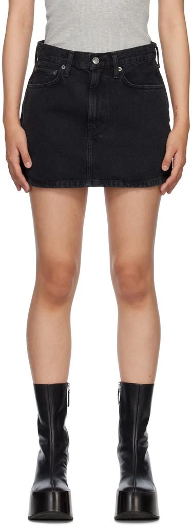 商品AGOLDE|Black Liv Denim Miniskirt,价格¥911,第1张图片