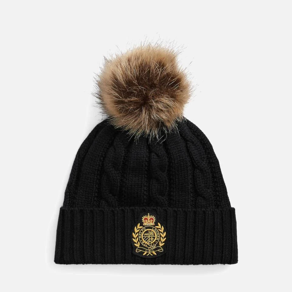 商品Ralph Lauren|Lauren Ralph Lauren Pompom Cable-Knit Beanie,价格¥371,第1张图片