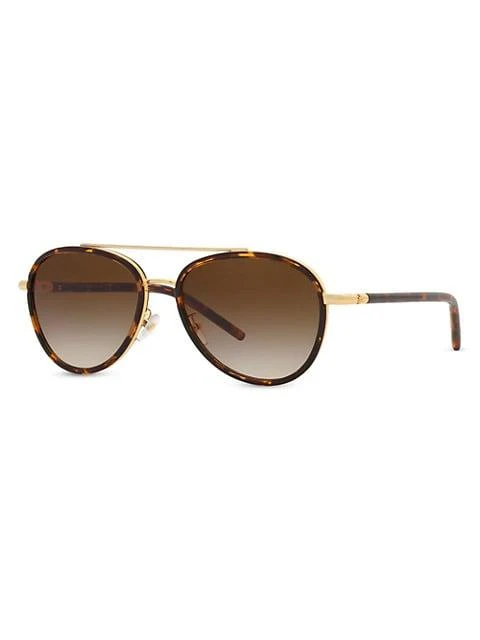 商品Tory Burch|57MM Aviator Sunglasses,价格¥1364,第2张图片详细描述