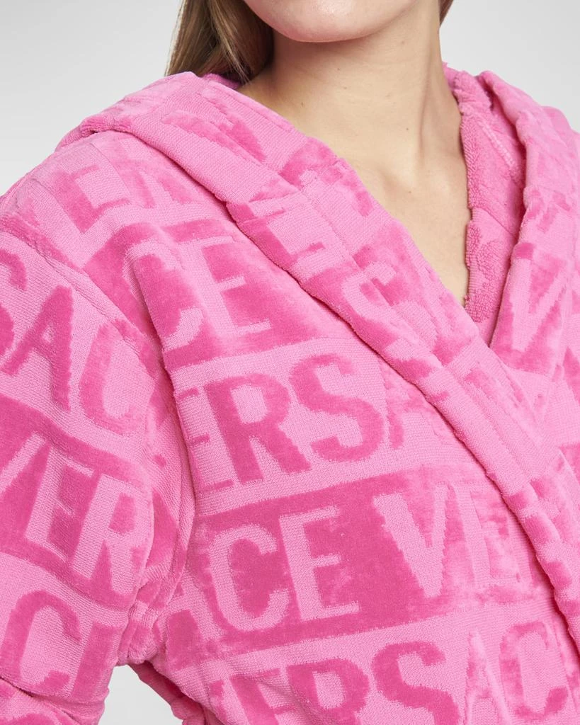 商品Versace|I Heart Baroque Hooded Short Bathrobe,价格¥2171,第5张图片详细描述