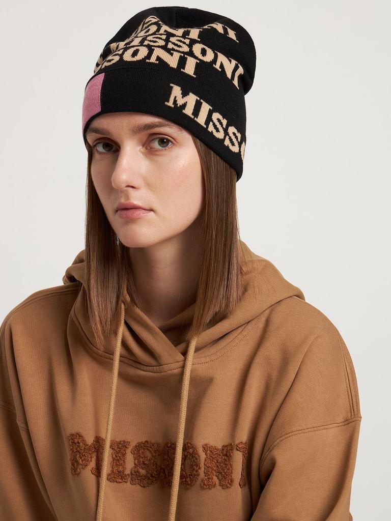 商品Missoni|Logo Wool Blend Beanie,价格¥863,第1张图片