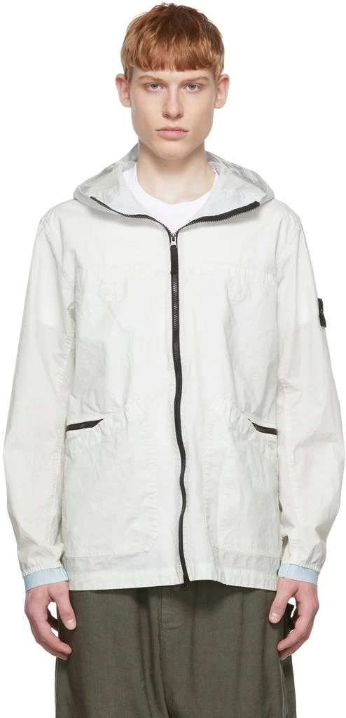 商品Stone Island|Off-White Nylon Jacket,价格¥4637,第1张图片