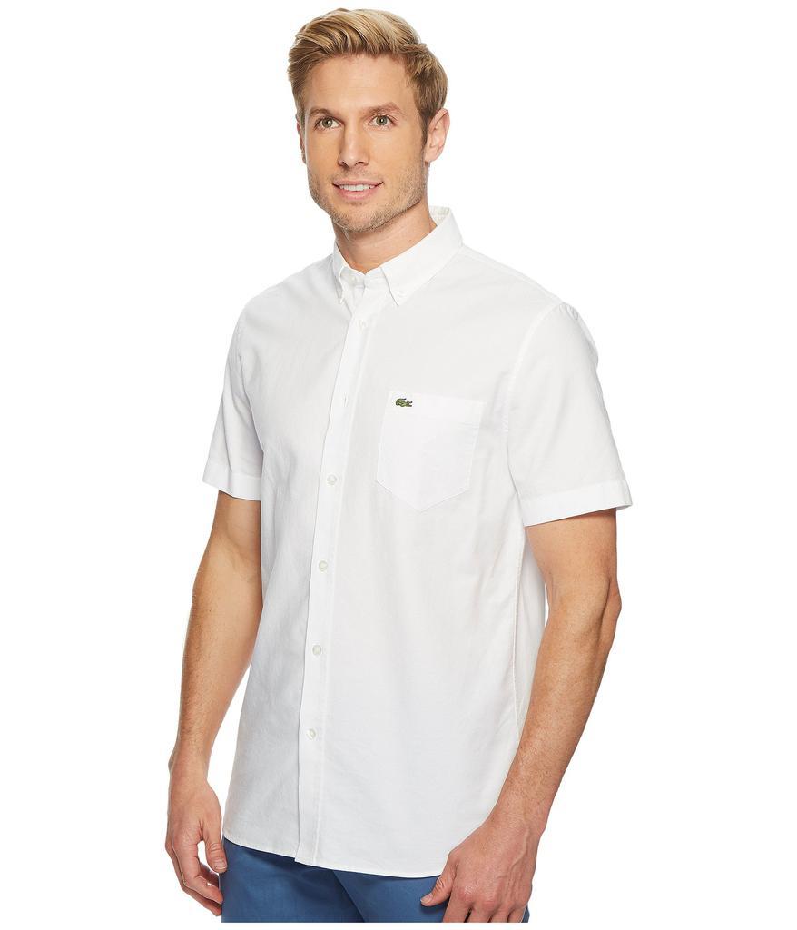 商品Lacoste| Lacoste牛津纽扣领 短袖衬衫,价格¥331,第4张图片详细描述