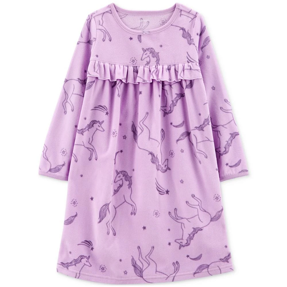 商品Carter's|Big Girls Unicorn Fleece Nightgown,价格¥76,第1张图片