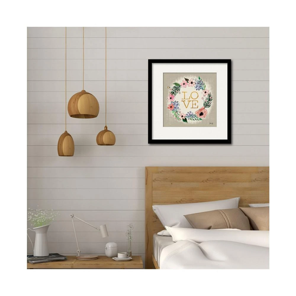 商品Courtside Market|Hope Flower Wreath 16" x 16" Framed and Matted Art,价格¥462,第2张图片详细描述