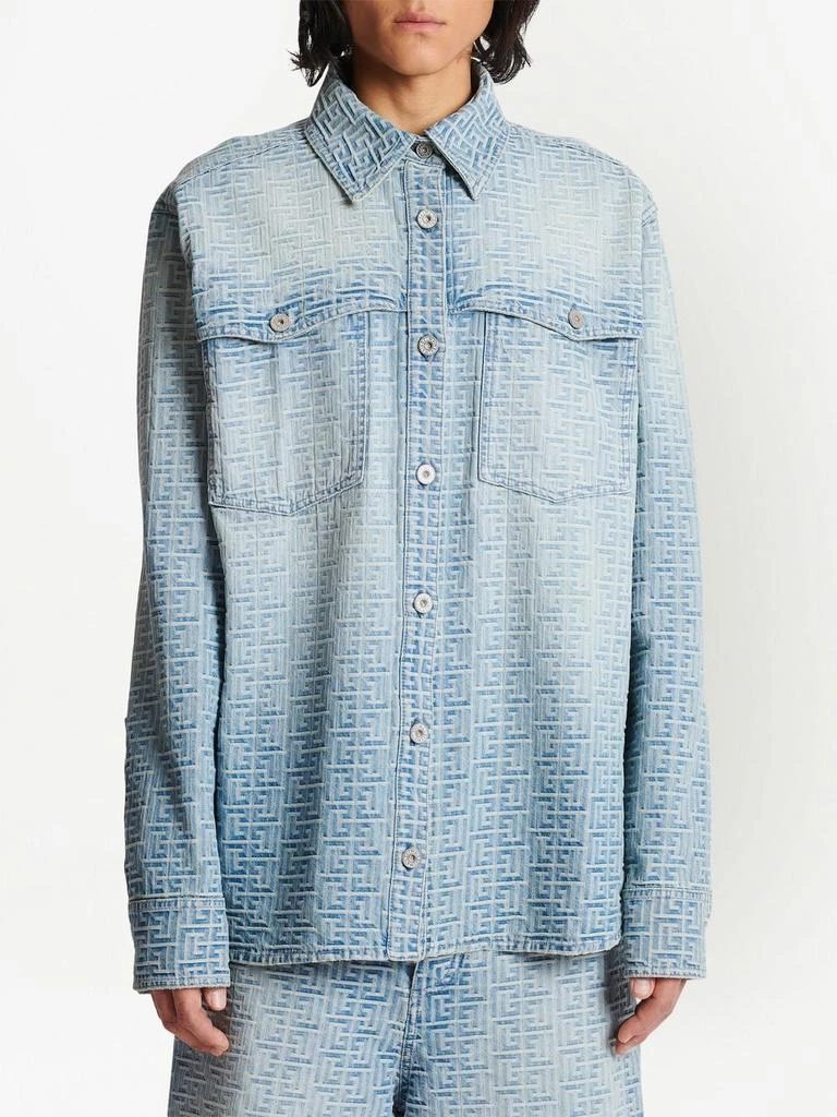 商品Balmain|OVERSHIRT IN DENIM,价格¥5453,第3张图片详细描述