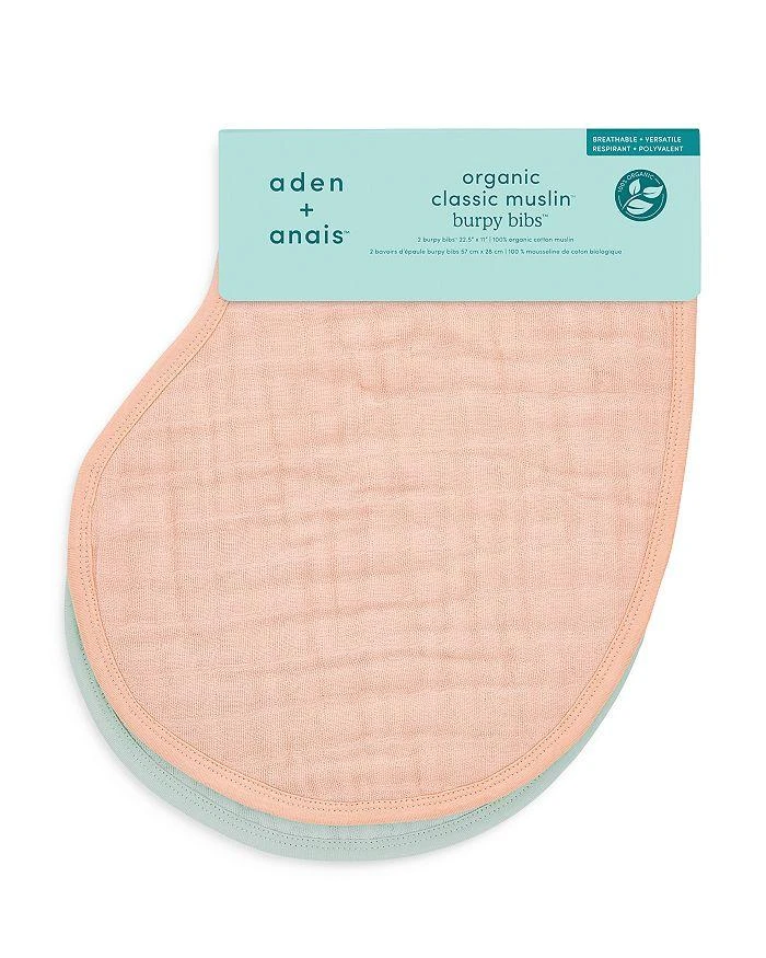 商品aden + anais|Unisex Organic Cotton Burpy Bibs, 2 Pack,价格¥183,第3张图片详细描述