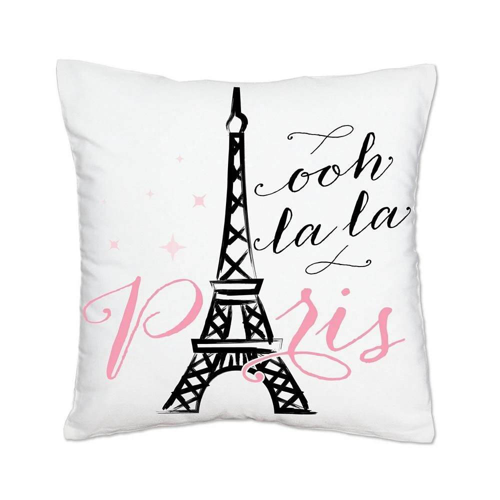 商品Big Dot of Happiness|Paris, Ooh La La - Home Decorative Cushion Case Throw Pillow Cover - 16 x 16 In,价格¥157,第1张图片