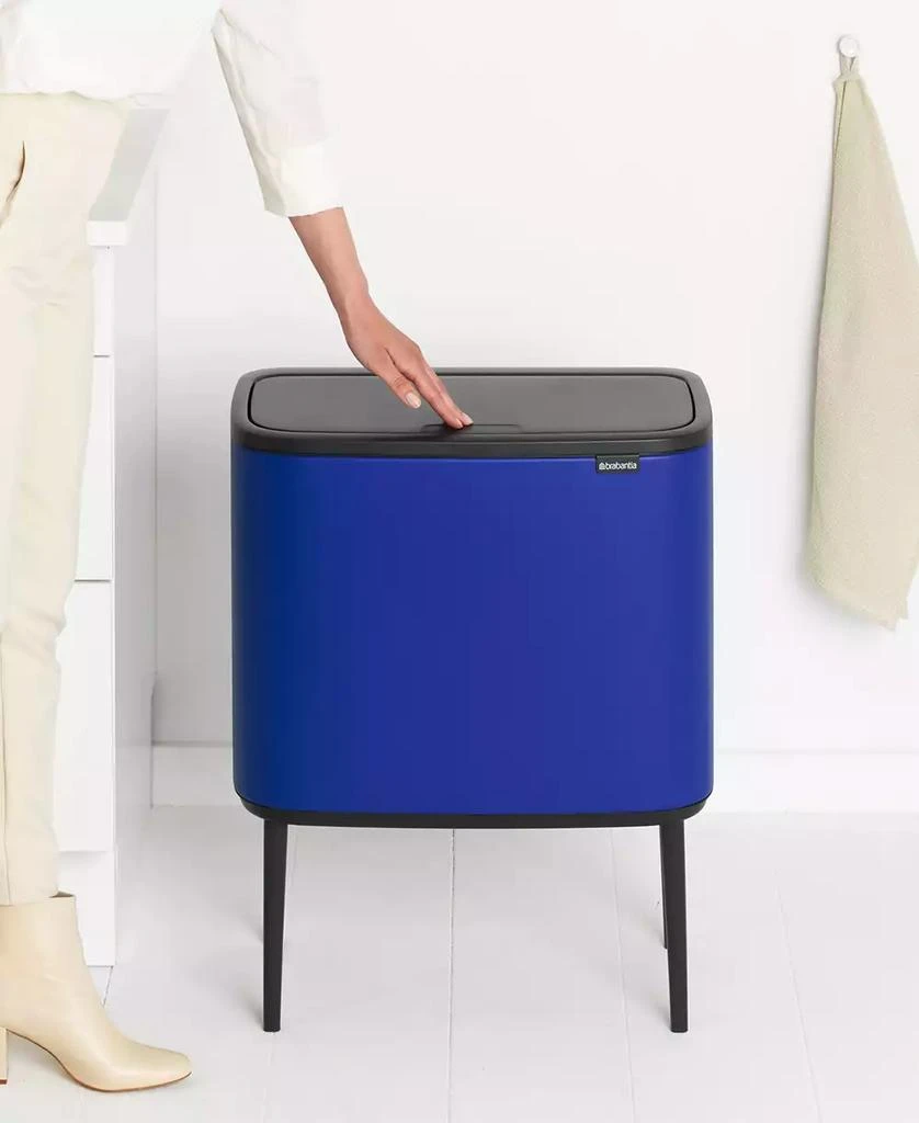 商品Brabantia|Bo Touch Top Dual Compartment Trash Can, 3 plus 6 Gallon, 11 plus 23 Liter,价格¥2098,第5张图片详细描述