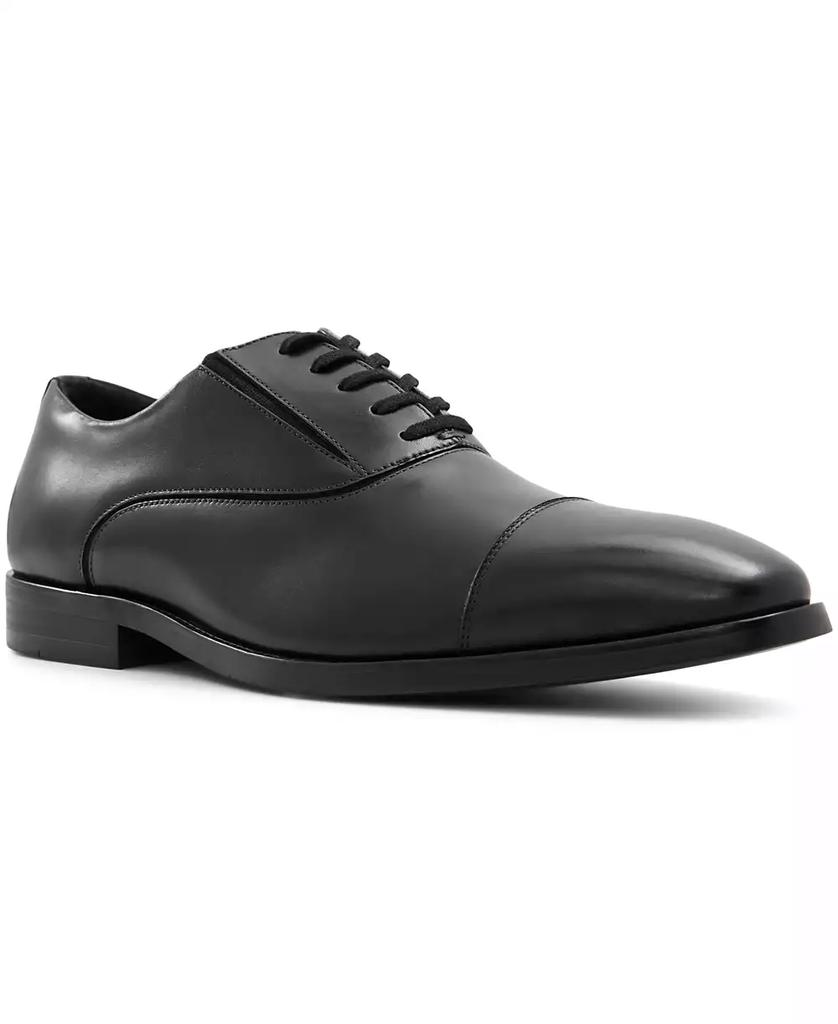 Aldo Neutral Leather Square-toe Lace-up Dress Shoes Men 13 Aldo Mens Size 13 Caramel Brown Leather Lace Up Dress Shoes  main image 4