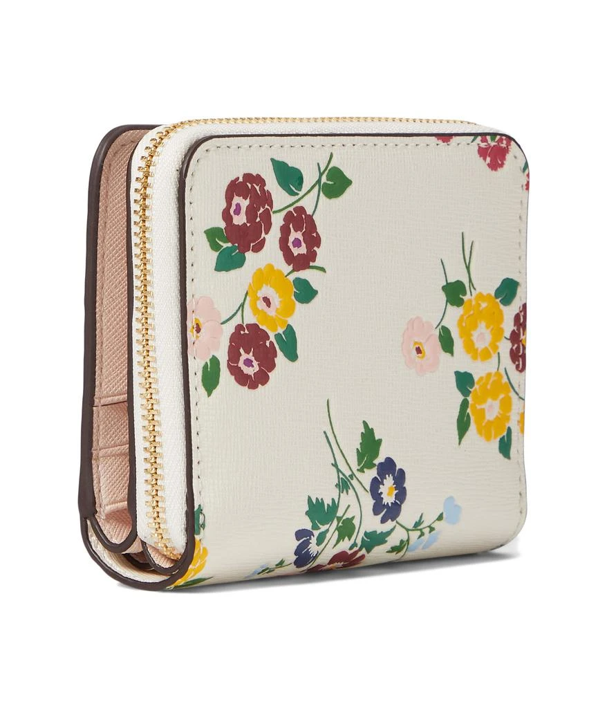 商品Kate Spade|Morgan Bouquet Toss Embossed Saffiano Leather Small Compact Wallet,价格¥831,第2张图片详细描述