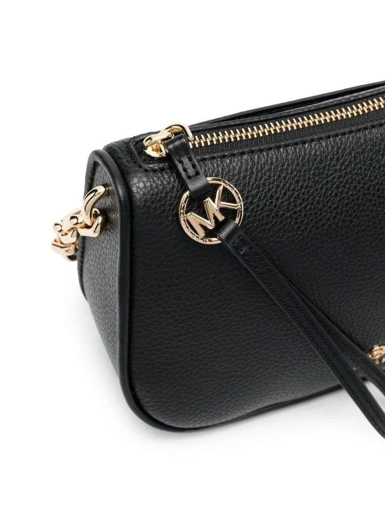 商品Michael Kors|Jet Set Black Shoulder Bag in Saffiano Calfskin with Gold-Colored Details and Charm with M MICHAEL KORS Logo,价格¥996,第3张图片详细描述