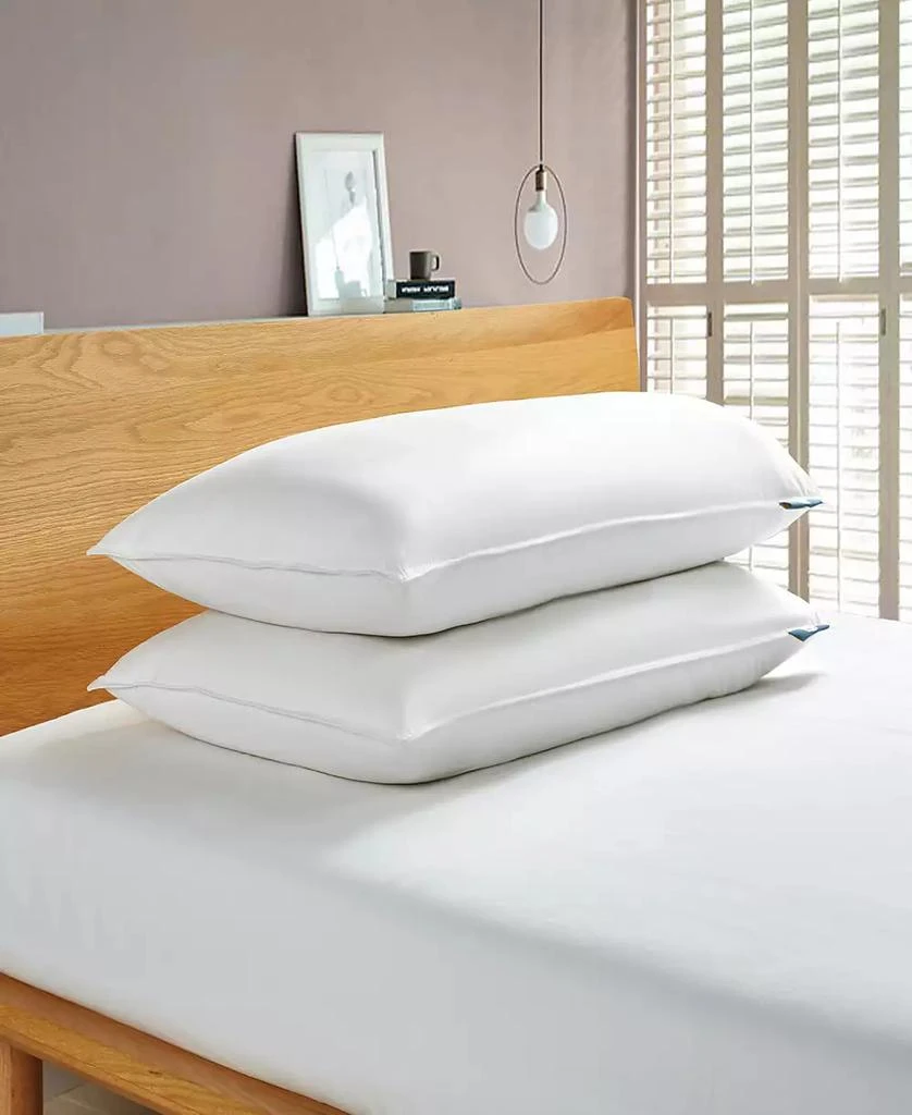 商品Serta|White Goose Feather & Down Fiber Back Sleeper 2-Pack Pillow, King,价格¥823,第1张图片