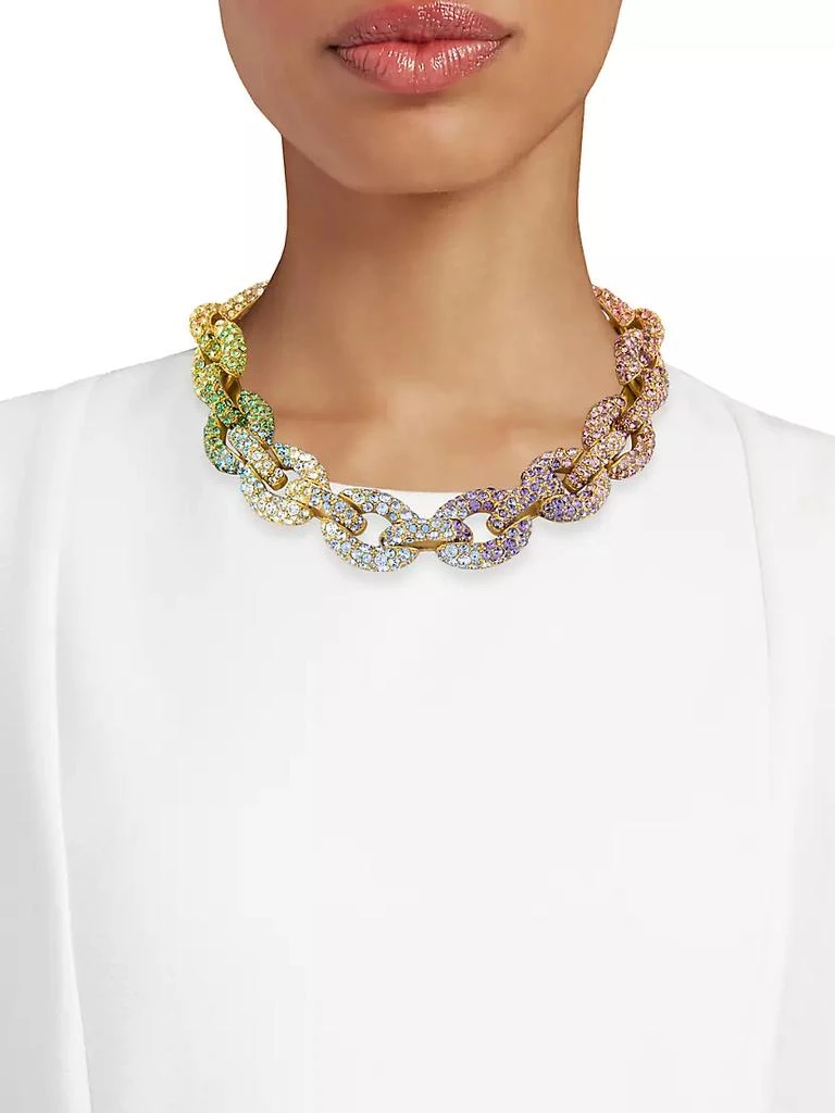商品Oscar de la Renta|Fortuna Goldtone &amp; Glass Crystal Collar Necklace,价格¥14888,第2张图片详细描述