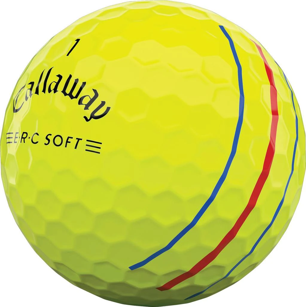 商品Callaway|Callaway 2021 ERC Soft Triple Track Yellow Golf Balls,价格¥288,第4张图片详细描述