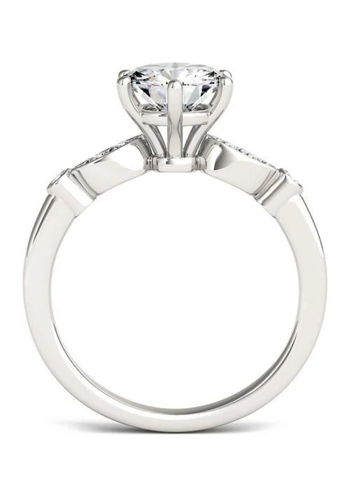 商品Charles & Colvard|Colvard 1.59 Ct. T.w. Lab Created Moissanite Engagement Ring In 14K White Gold,价格¥8491,第3张图片详细描述