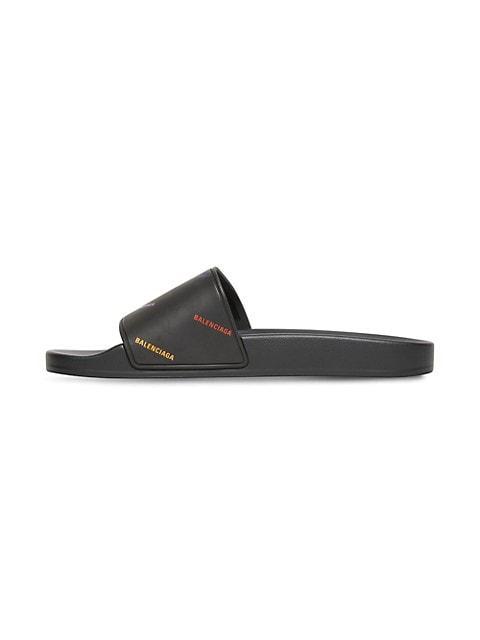 商品Balenciaga|Pride 22 Pool Slide Sandal Allover Logo,价格¥2875,第5张图片详细描述