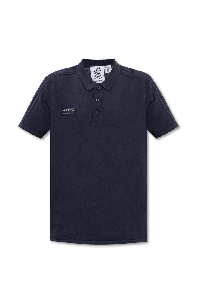Adidas Originals Logo-Patch Short-Sleeved Polo Shirt商品第1张图片规格展示