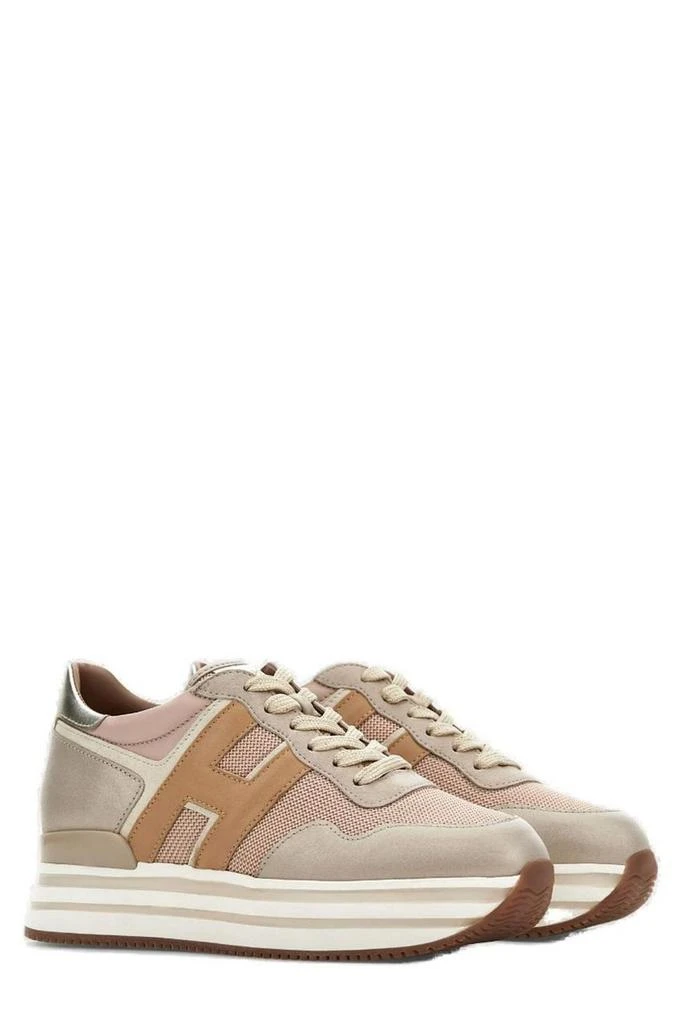 商品hogan|Hogan Panelled Lace-Up Sneakers,价格¥3115,第2张图片详细描述