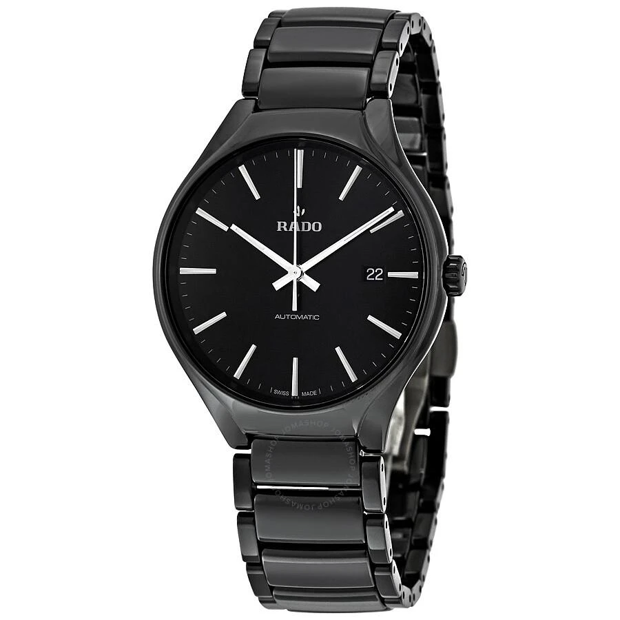 商品Rado|True Automatic Black Dial Black Ceramic Men's Watch R27056152,价格¥10158,第1张图片