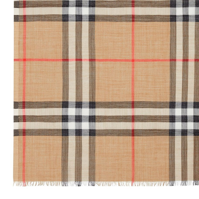 BURBERRY 格纹女士围巾 8018468商品第3张图片规格展示