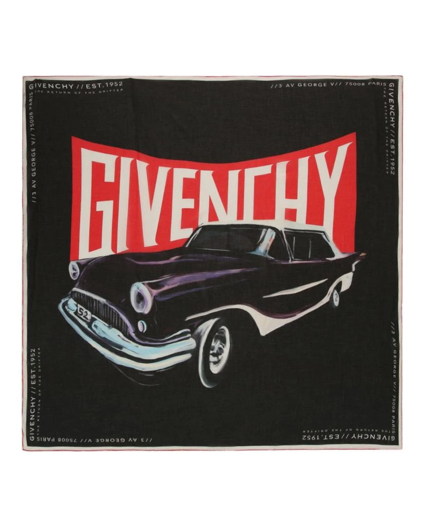 商品Givenchy|Car Logo Print Silk Scarf,价格¥830,第1张图片