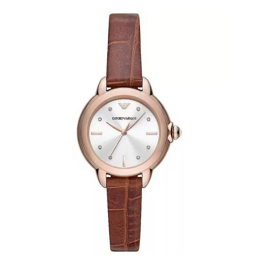 商品Armani Exchange|Quartz Crystal Silver Dial Ladies Watch AR11525,价格¥563,第1张图片