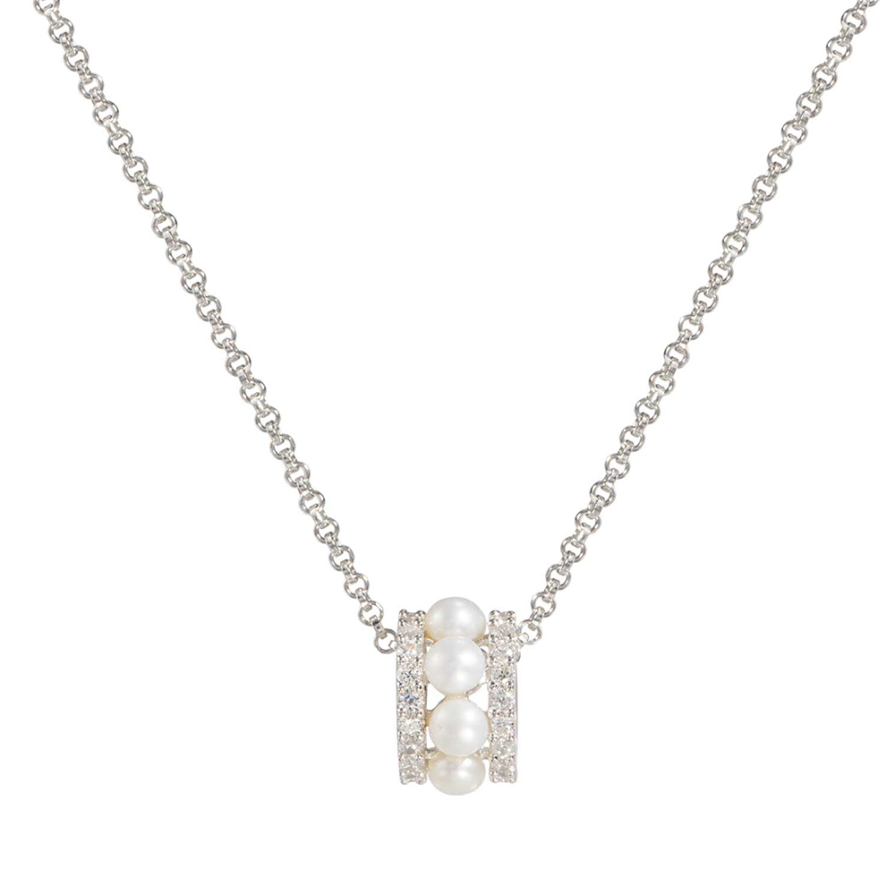 APM MONACO 女士白色小蛮腰珍珠项链 AC5177XPL商品第1张图片规格展示