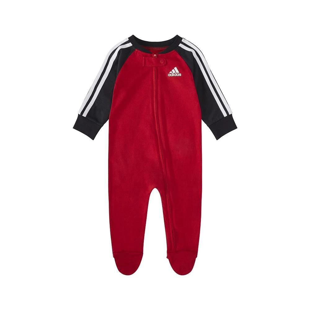 商品Adidas|Baby Boys Long Sleeve Zipper Raglan Footed Coverall,价格¥149,第1张图片
