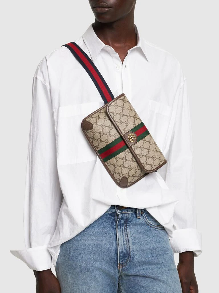 商品Gucci|Gg Supreme Cotton Blend Belt Bag,价格¥9666,第1张图片详细描述