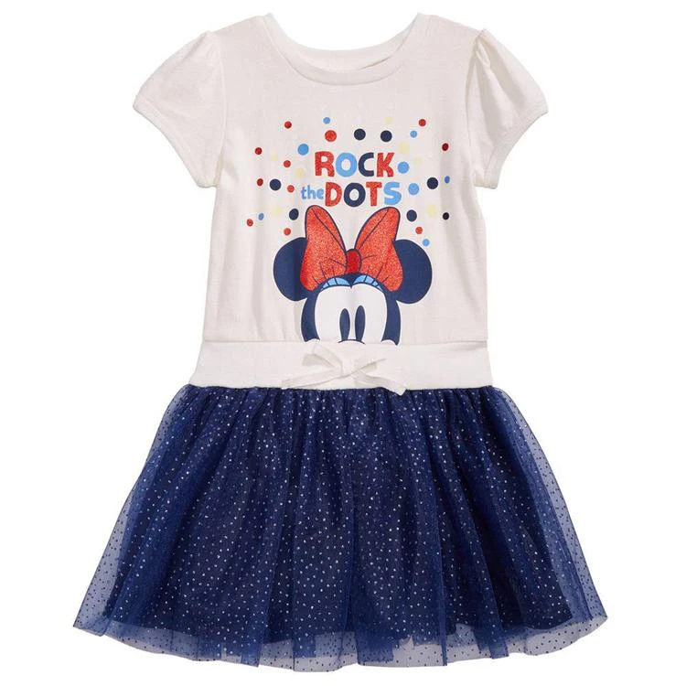 商品Disney|'s® Minnie Mouse Graphic-Print Popover Dress, Toddler Girls,价格¥71,第1张图片