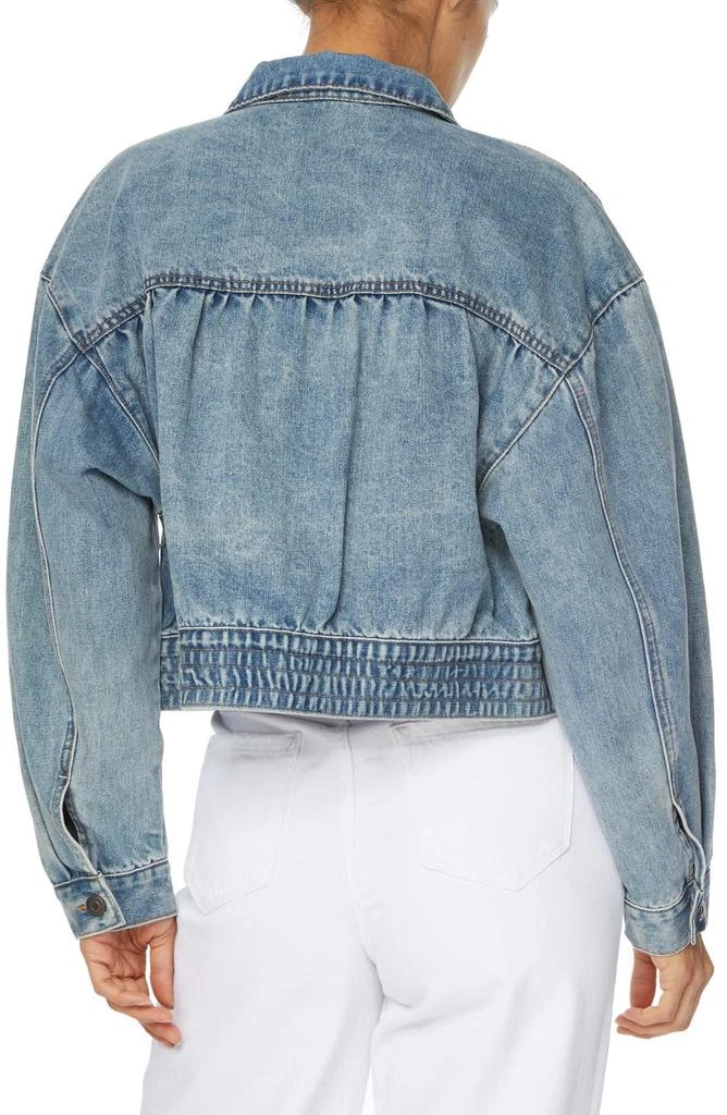 商品Kensie|Cropped Elastic Waist Denim Jacket,价格¥204,第2张图片详细描述