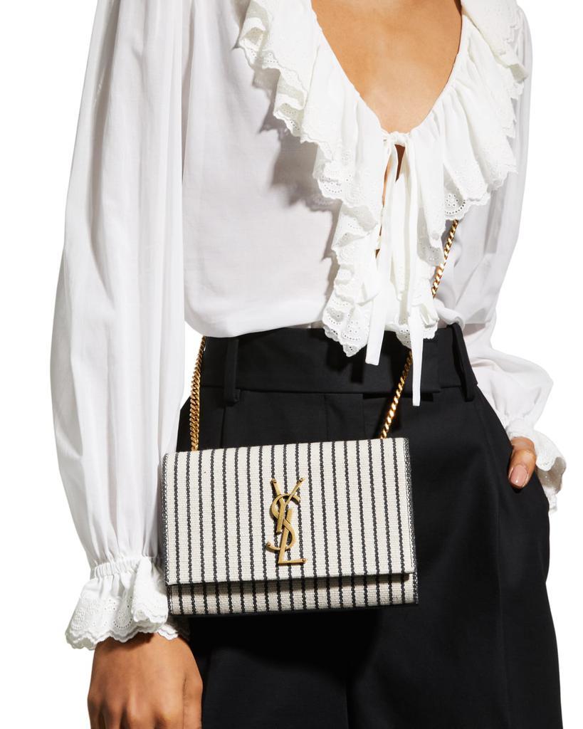 商品Yves Saint Laurent|Kate Small YSL Striped Canvas Shoulder Bag,价格¥13096,第7张图片详细描述