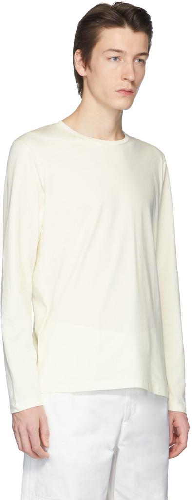 White Jersey Long Sleeve T-Shirt商品第2张图片规格展示