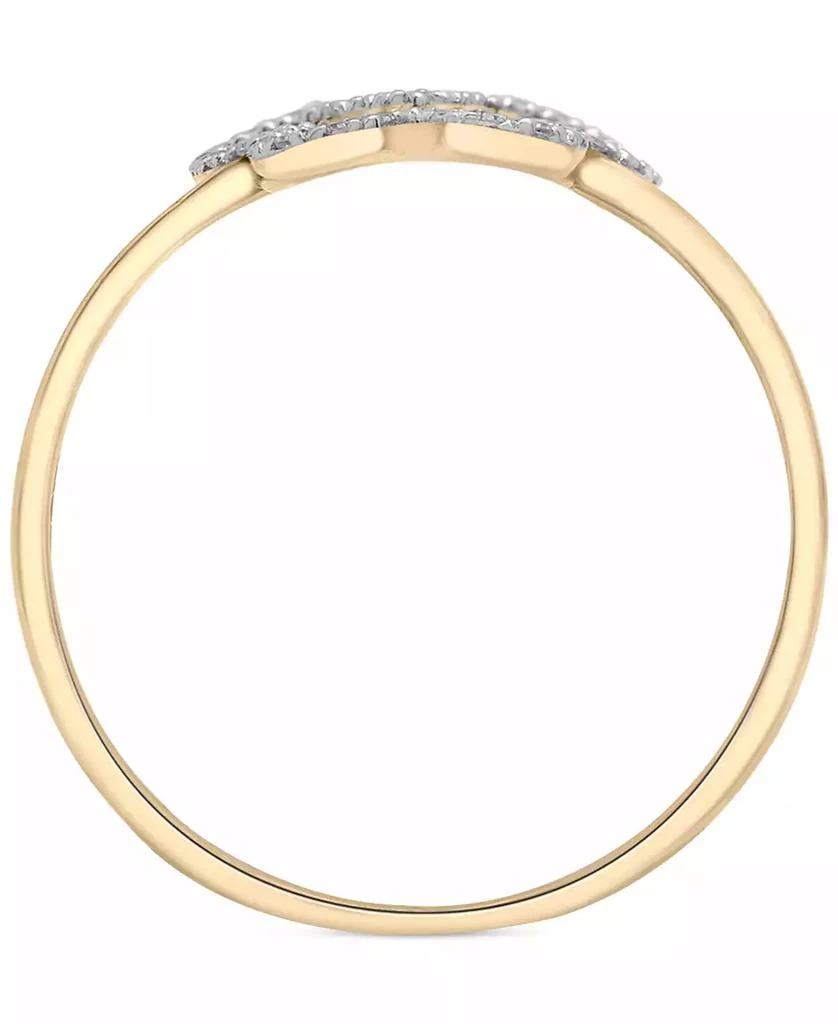 商品Wrapped|Diamond Butterfly Openwork Ring (1/20 ct. t.w.) in 10k Gold, Created for Macy's,价格¥1495,第3张图片详细描述