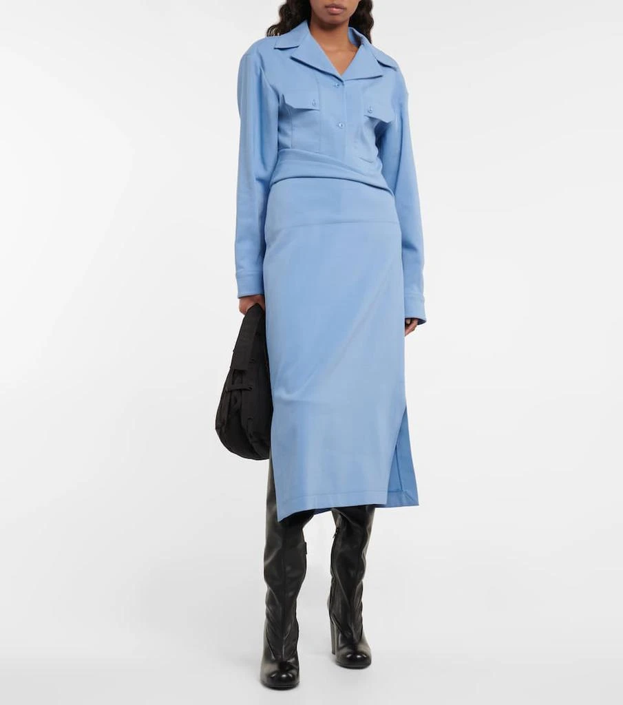 商品Lemaire|Asymmetrical midi skirt,价格¥1812,第2张图片详细描述