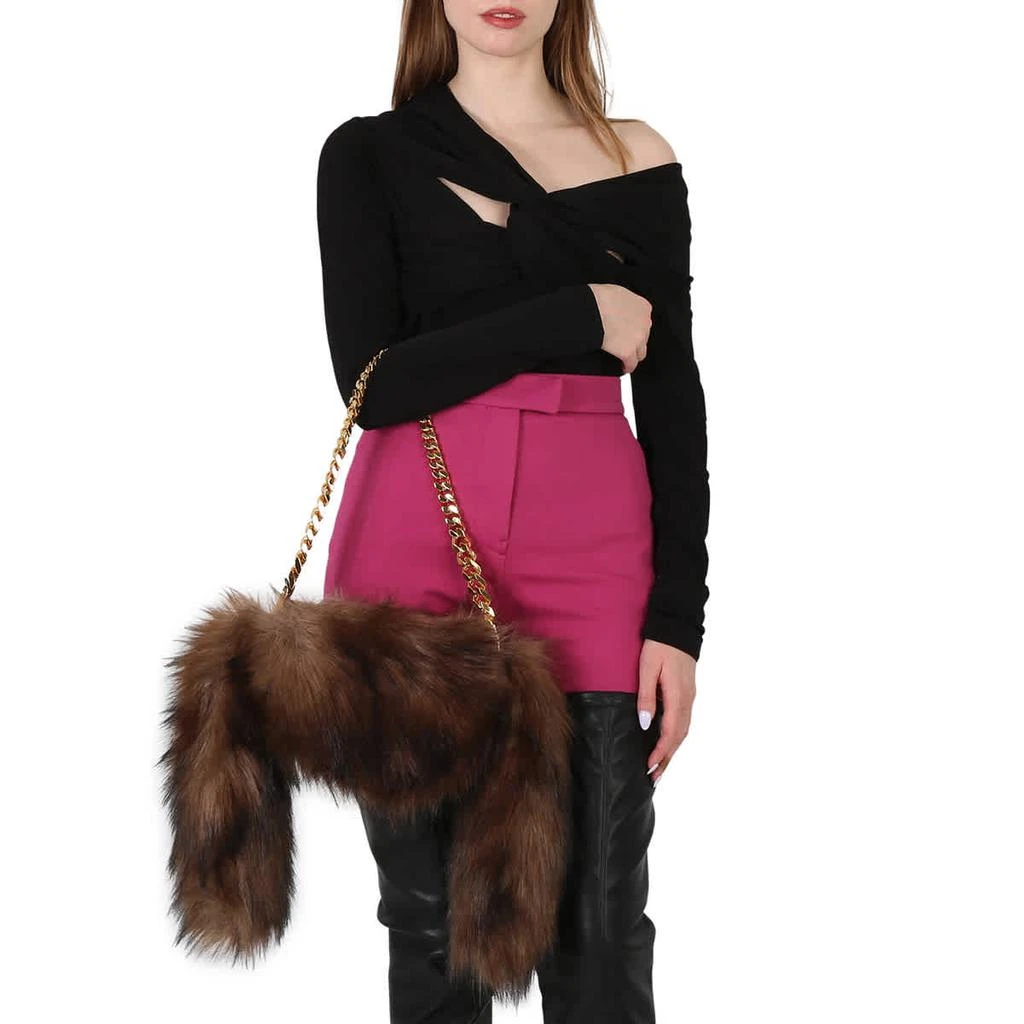 商品Burberry|Dark Brown Ladies Faux Fur Olympia Bag,价格¥4948,第3张图片详细描述