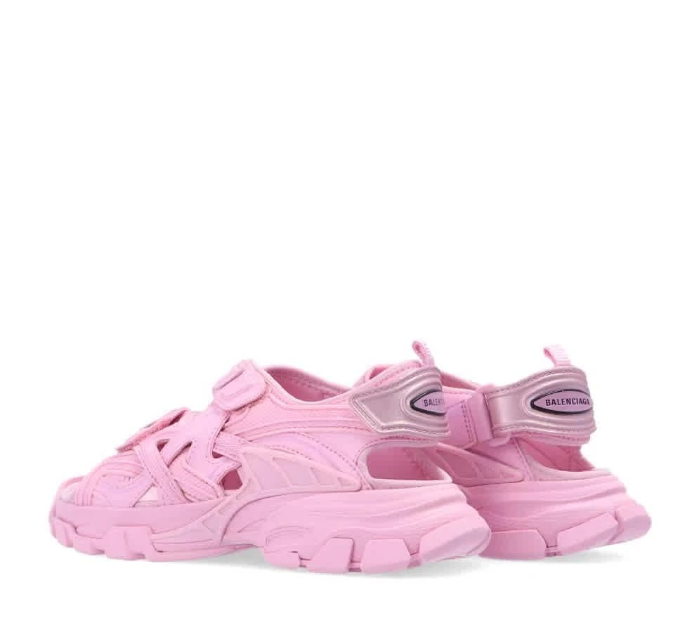 商品Balenciaga|Kids Baby Pink Track Touch-Strap Sandals,价格¥1778,第2张图片详细描述