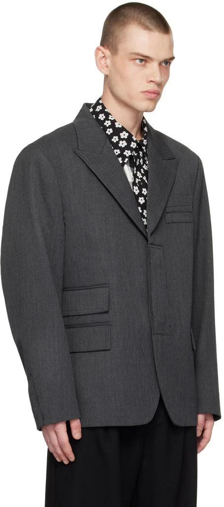 商品ADER error|Gray Peaked Lapel Blazer,价格¥2433,第2张图片详细描述