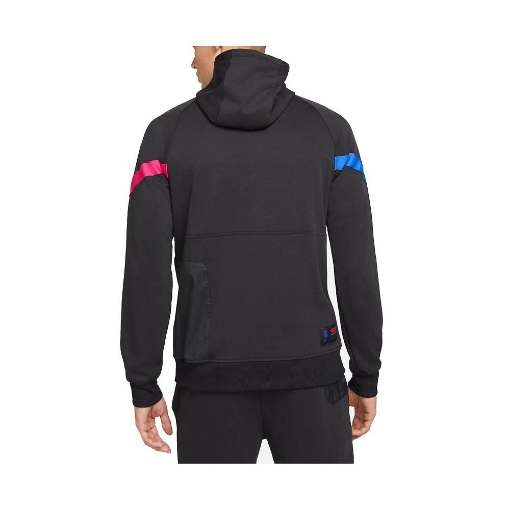商品NIKE|Men's Black Barcelona Travel Raglan Fleece Half-Zip Hoodie,价格¥778,第3张图片详细描述