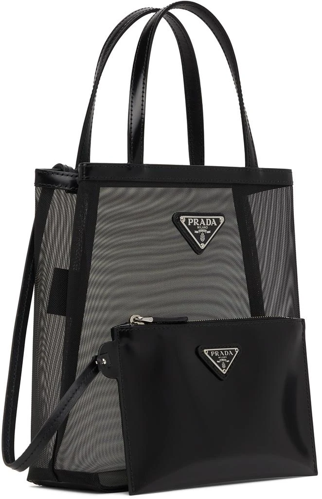 商品Prada|Black Small Mesh Tote,价格¥12427,第2张图片详细描述