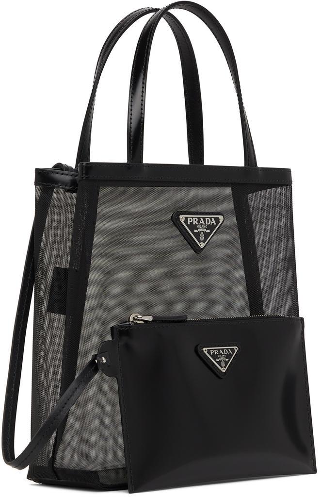 商品Prada|Black Small Mesh Tote,价格¥11547,第4张图片详细描述