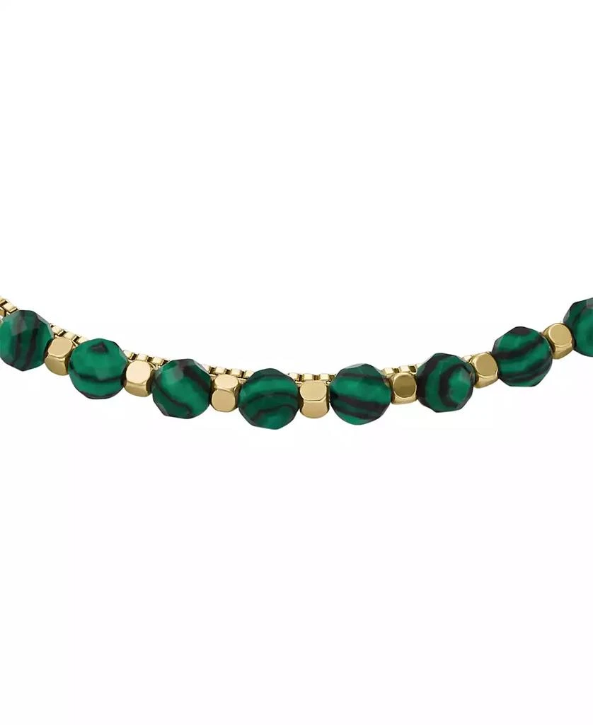 商品Fossil|All Stacked Up Malachite Beaded Bracelet,价格¥335,第2张图片详细描述