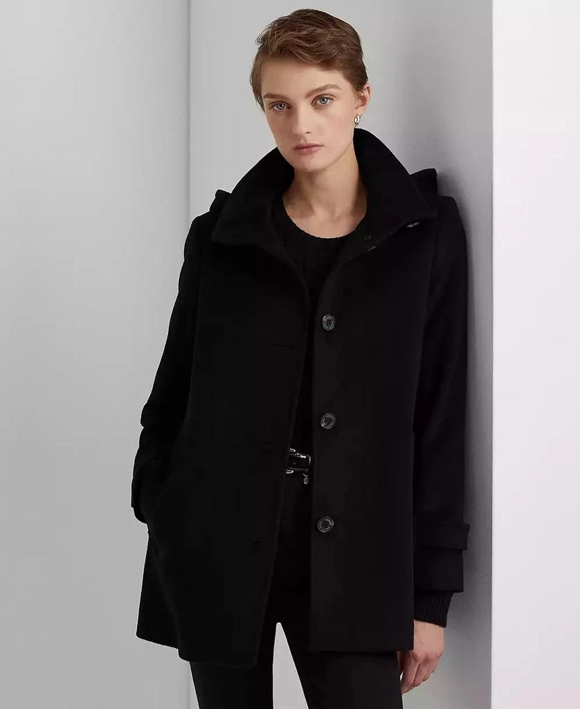 商品Ralph Lauren|Women's Icon Hooded A-Line Coat,价格¥1211,第1张图片