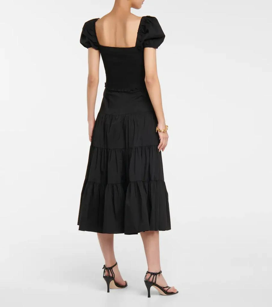 商品CAROLINE CONSTAS|Lennox cotton-blend crop top,价格¥1511,第3张图片详细描述