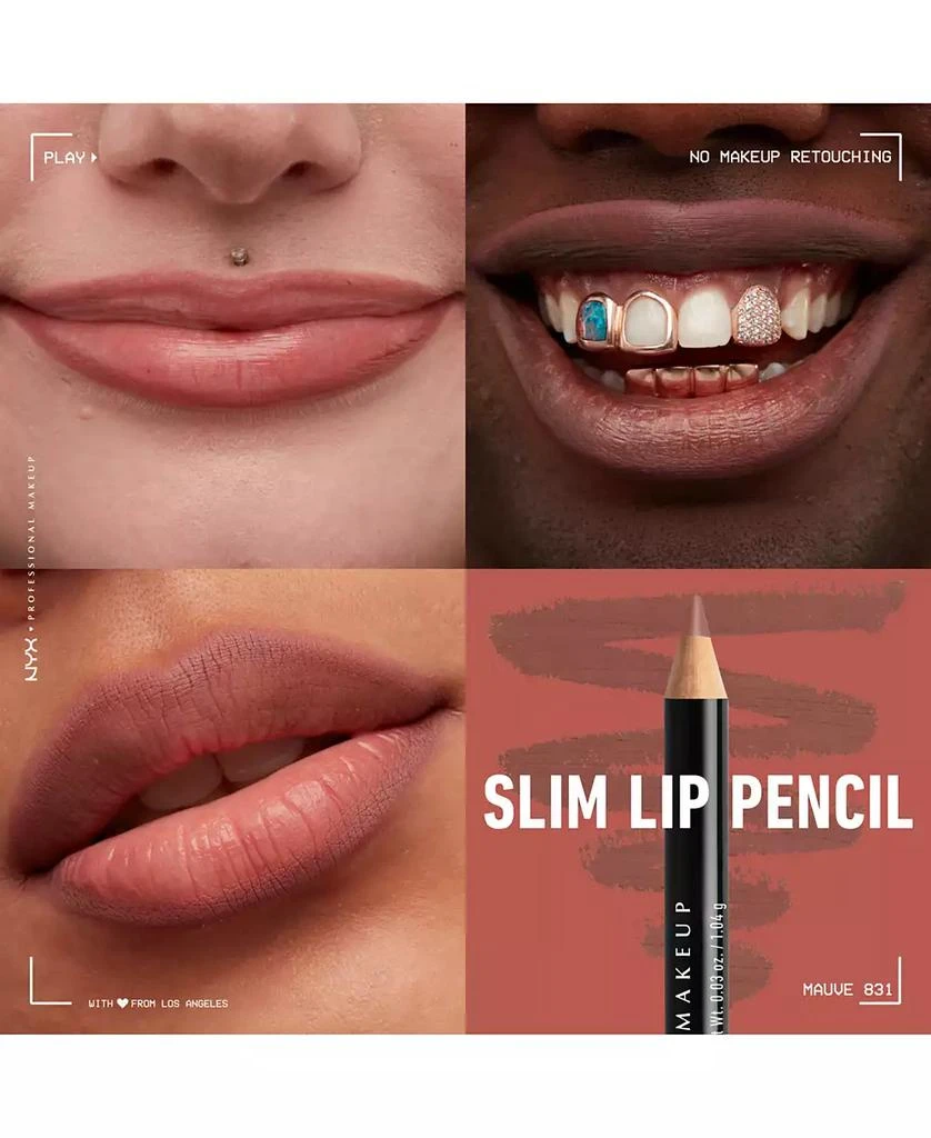 商品NYX Professional Makeup|Slim Lip Pencil Creamy Long-Lasting Lip Liner,价格¥46,第4张图片详细描述